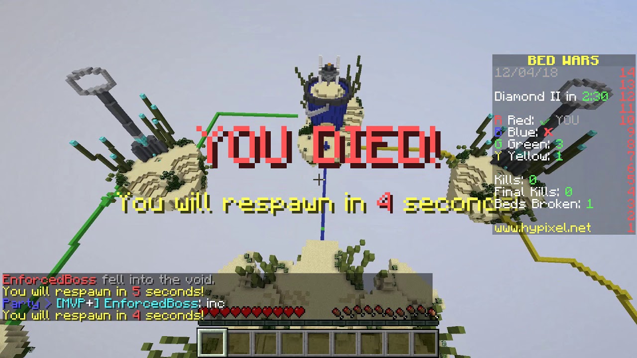 I GOT THE YOU SHOPKEEPER SKIN IN MINECRAFT HYPIXEL BEDWARS! OMGOMGOMG!