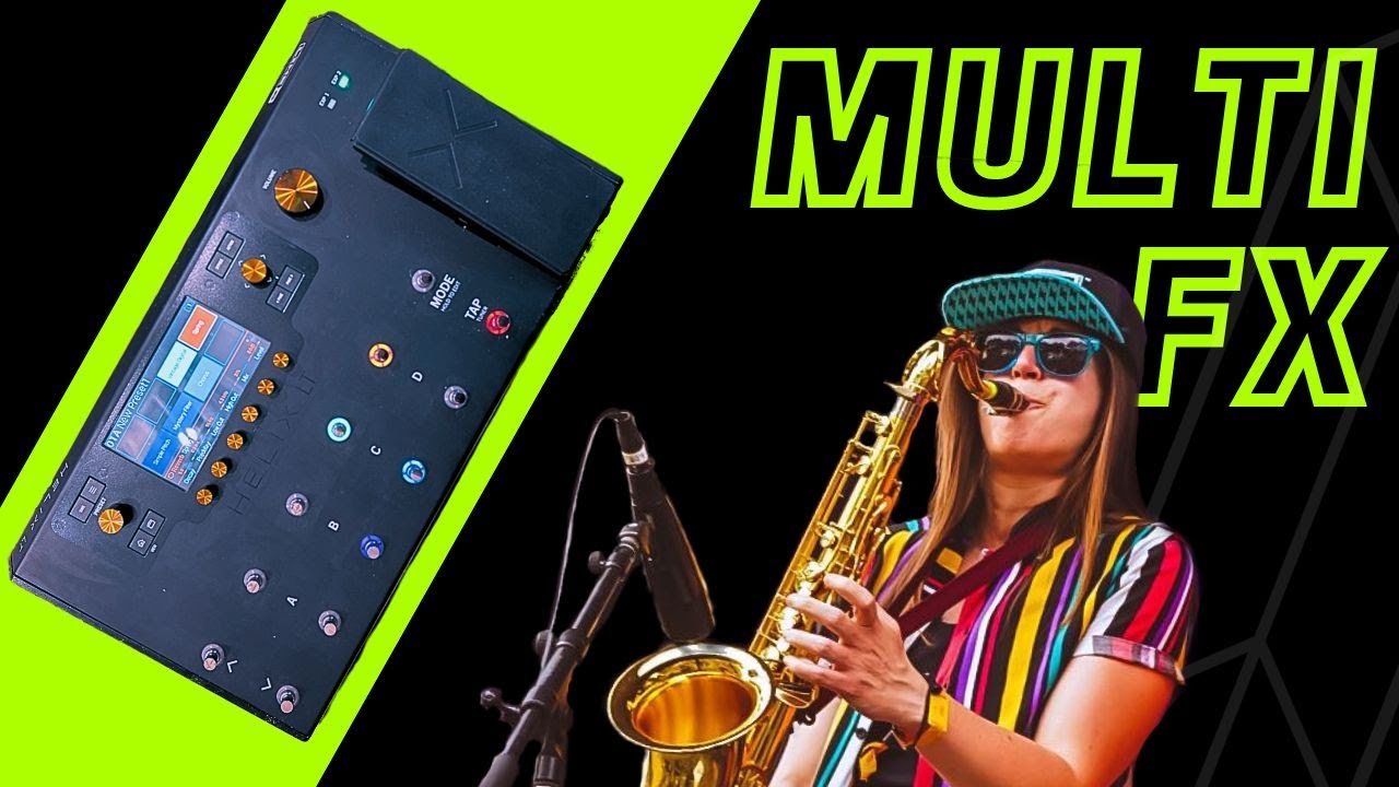 Line 6 Helix LT with Saxophone - Mutli-effects pedal!