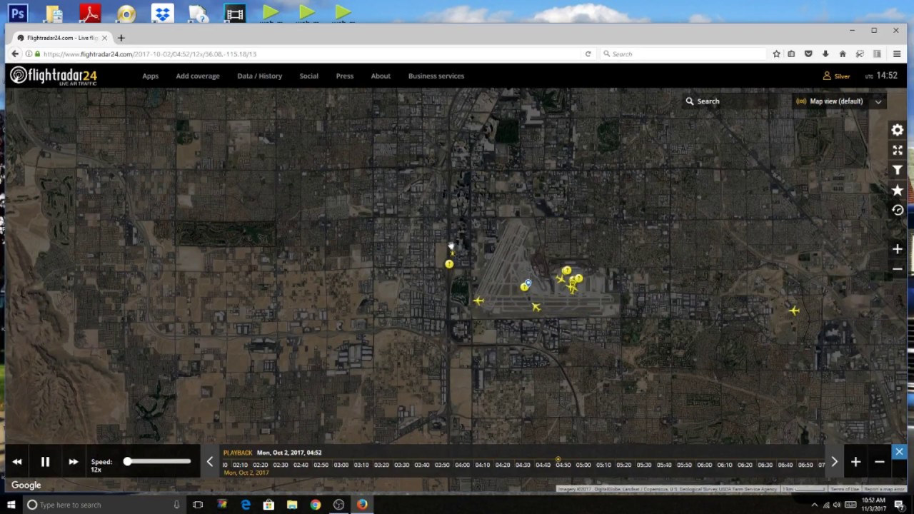 Radar Overview Of Helicopter Activity During The Las Vegas Shooting(Docu 1 Snippet)