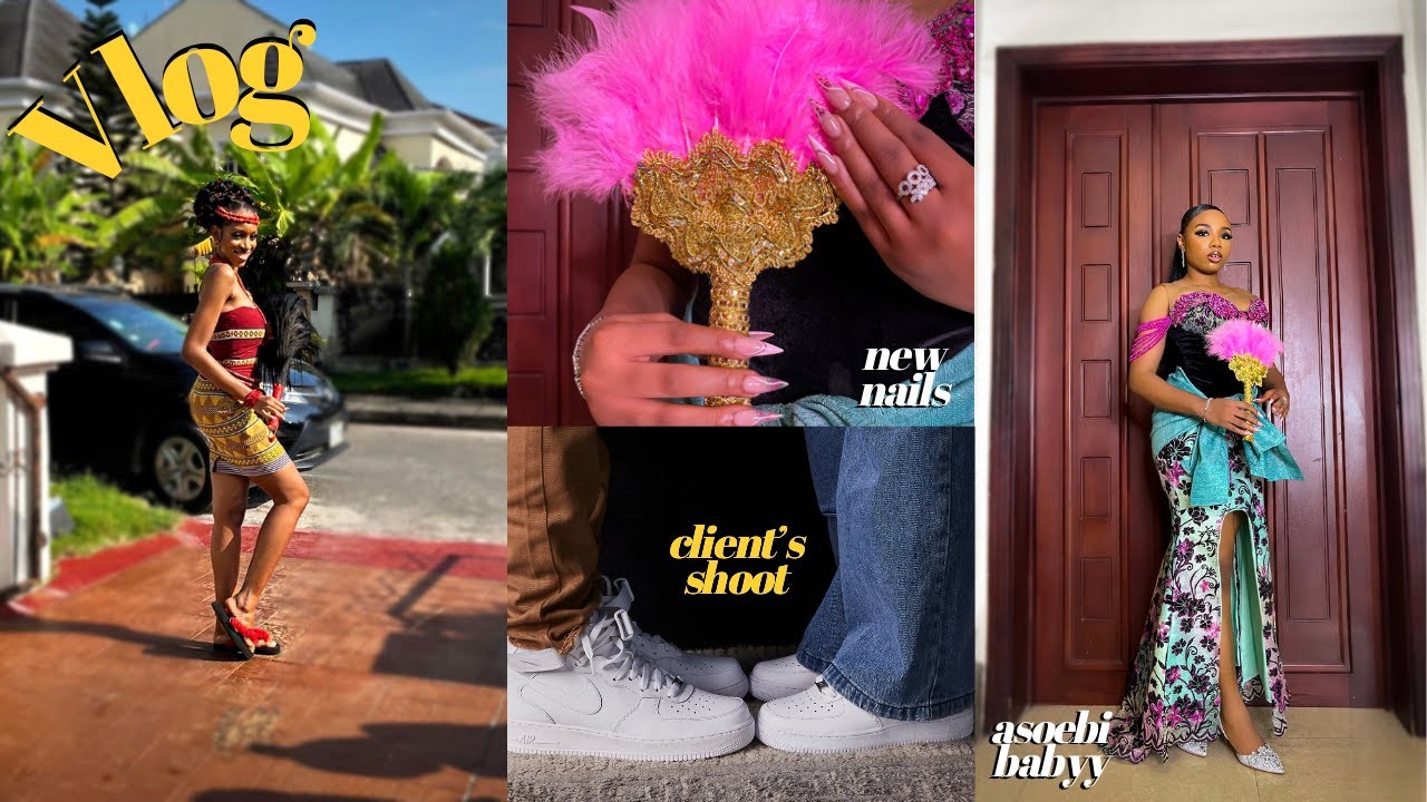 VLOG: MY FIRST ASOEBI TRAD WEDDING + New Business, hair & nails + Client's Shoot + more ✨