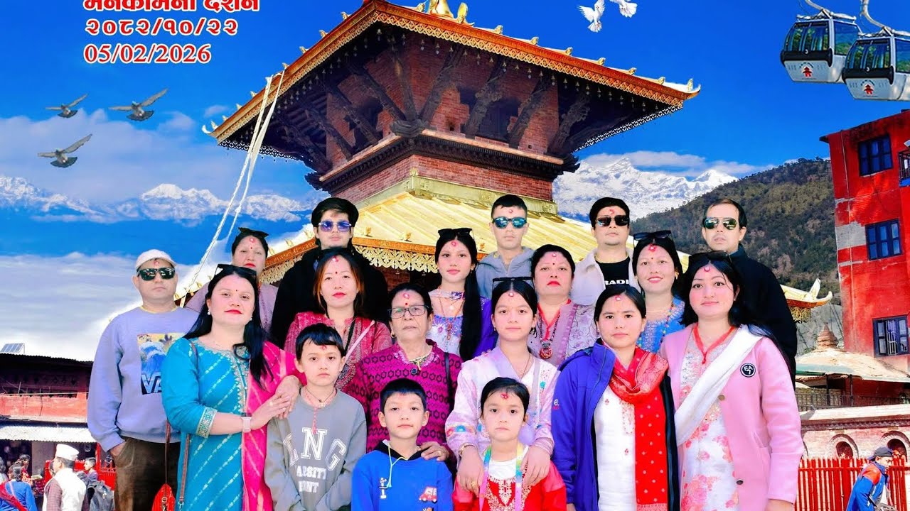 Visiting Manakamana tempel with family 💗😘