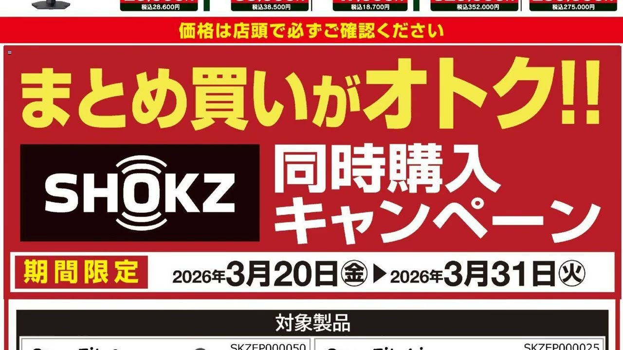 ヤマダ 電機 - REGZAフェア 03/20 - 03/31