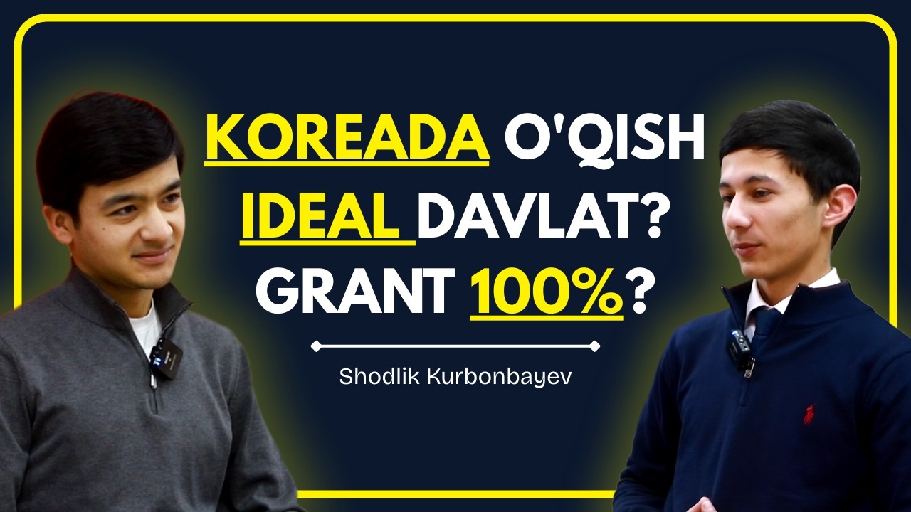 Korea o'qish uchun ideal davlatmi? — Shodlik Kurbonbayev | SchoolTalk