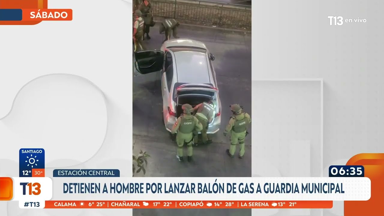 Detienen a venezolano que lanzó balón de gas a inspectores municipales