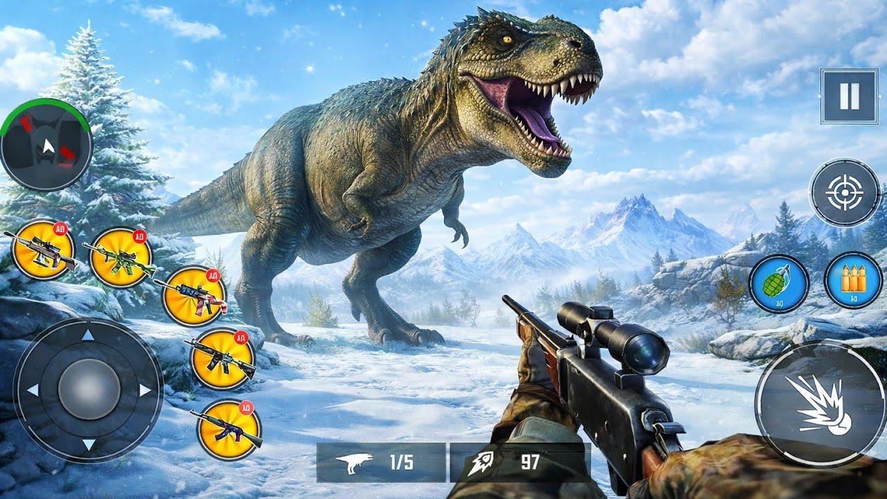Dino Hunter 3D Hunting Game: Savage Hunt: Kill or Die : 2026 New Android Gameplay 