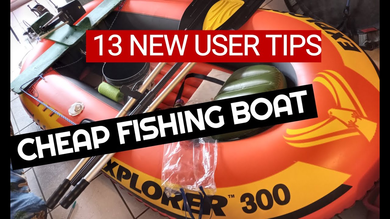 $32 inflatable fishing boat Intex Explorer 300 complete review