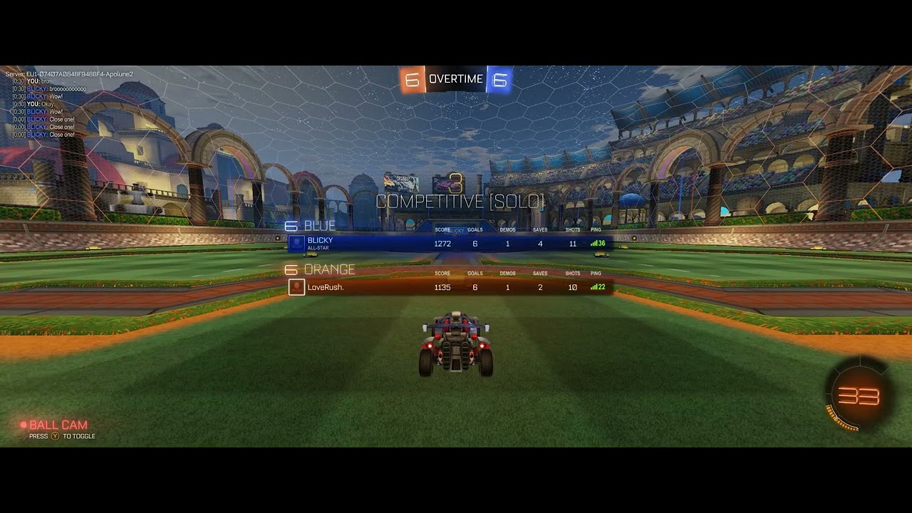 Winning a 1v1 even though I'm lagging