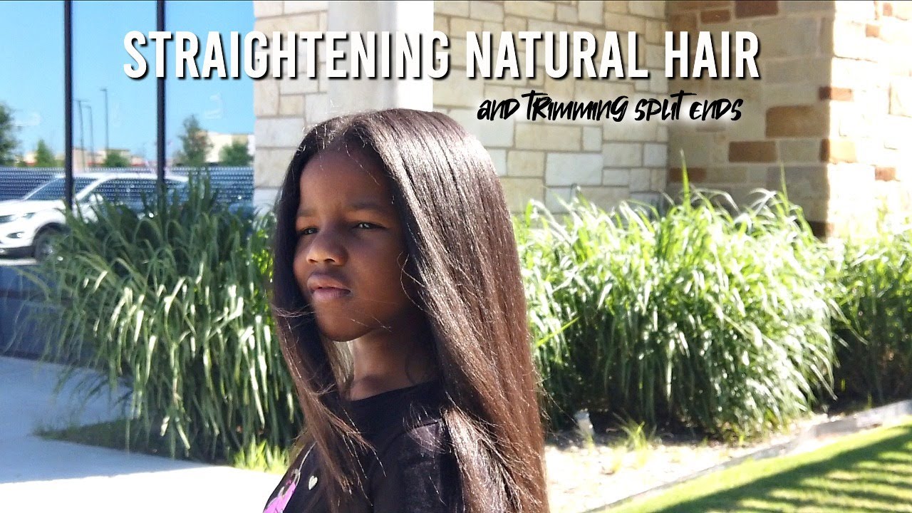 7 YEAR OLD Second Hair Straightening