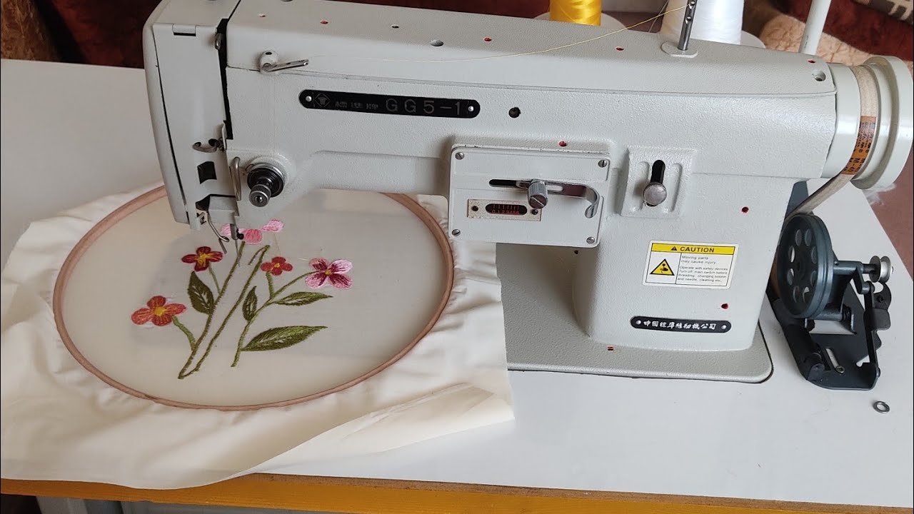 Typical embroidery wheel.  Threadingچرخ گلدوزی تیپیکال. نخ کشی
