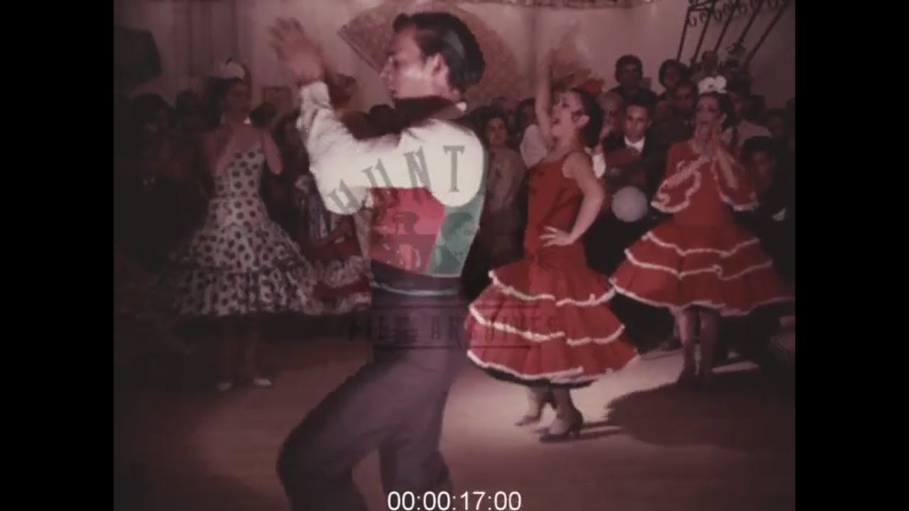 Flamenco and Sevillanas Dancing, 1960s - Film 1012069