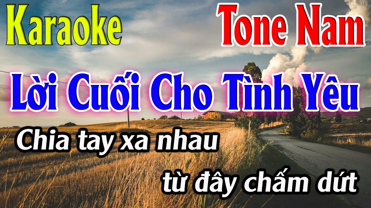 Lời Cuối Cho Tình Yêu Karaoke Tone Nam ( D ) Karaoke Lâm Organ