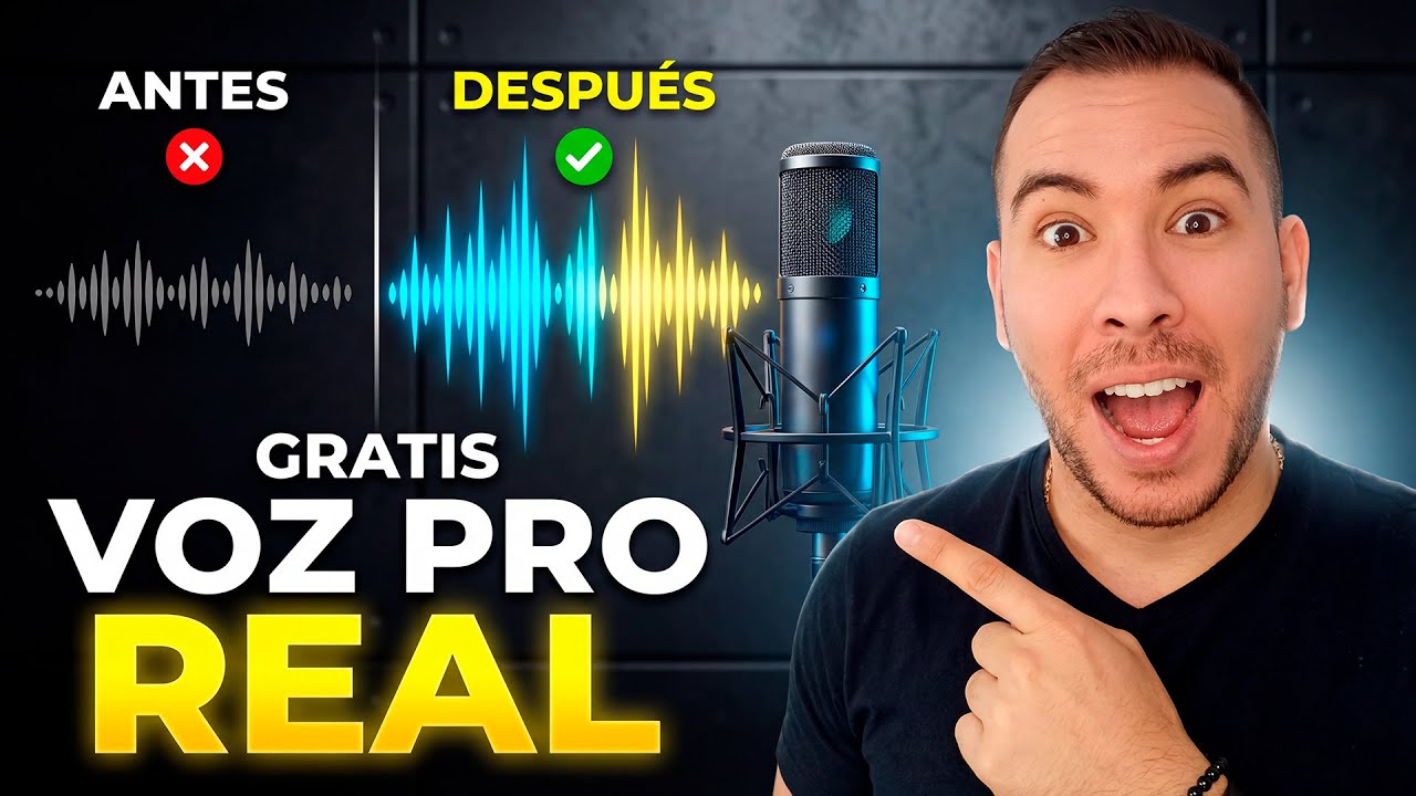 Cómo Convertir Tu Voz Normal en Voz de Locutor Profesional con IA (GRATIS)