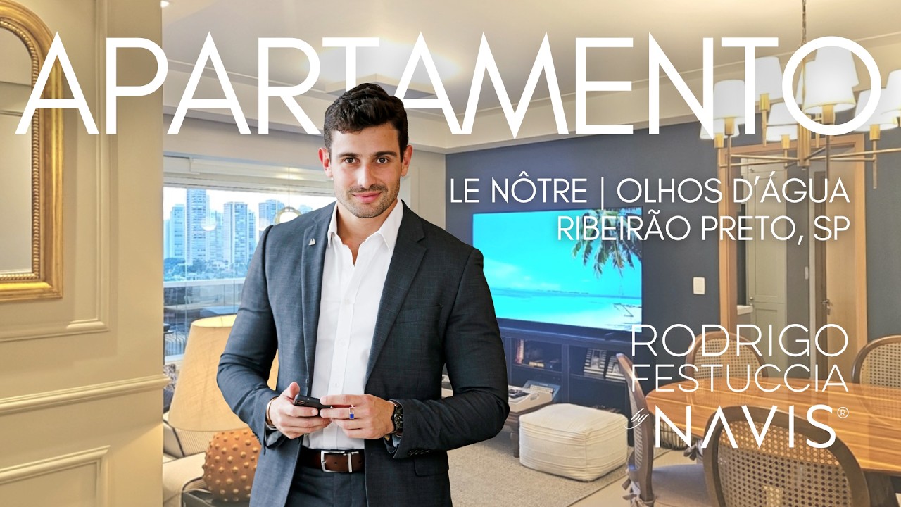 Apartamento espetacular no edifício Le Nôtre, no Olhos d'Água, zona sul de Ribeirão Preto, SP.