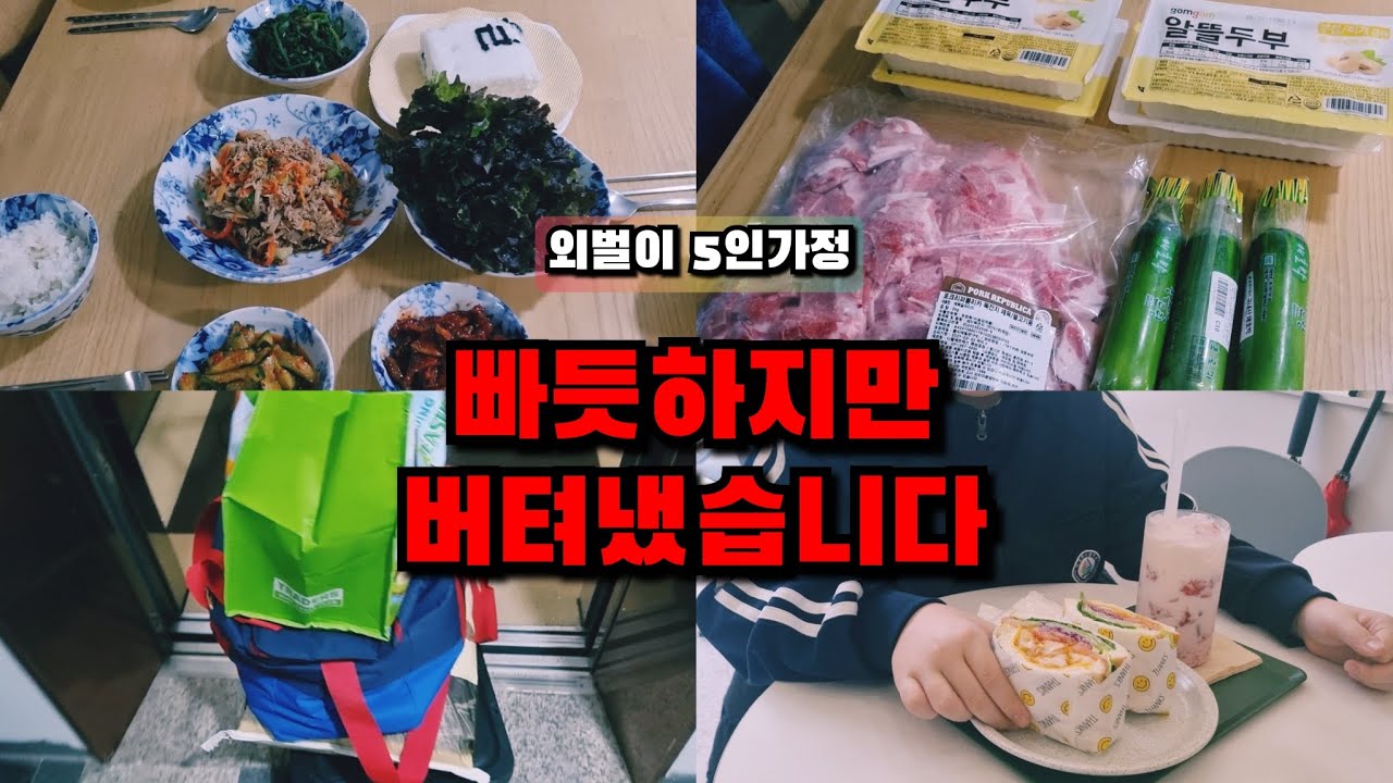 외벌이 5인가정 현실살림 일주일 | 빠듯하지만 잘 살아냈습니다