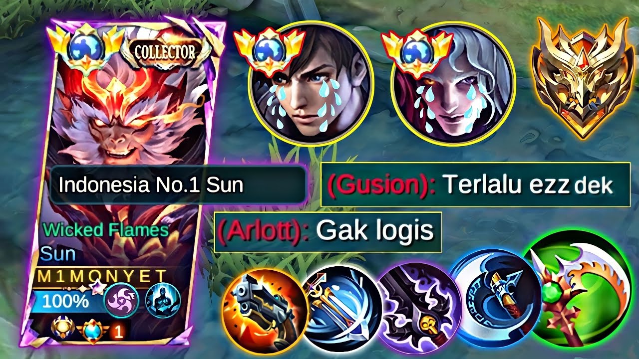 DI BANTAI PLAYER GUSION JAGO BANGET BANGKE ❗ | BUILD SUN TERSAKIT 2024 | MOBILE LEGENDS