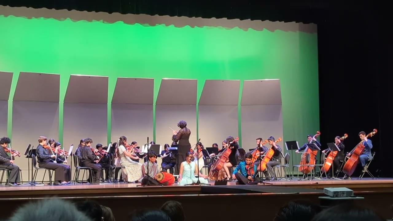 Adi - Spring 2025 LTHS Orchestra concert - fusion with carnatic ensemble