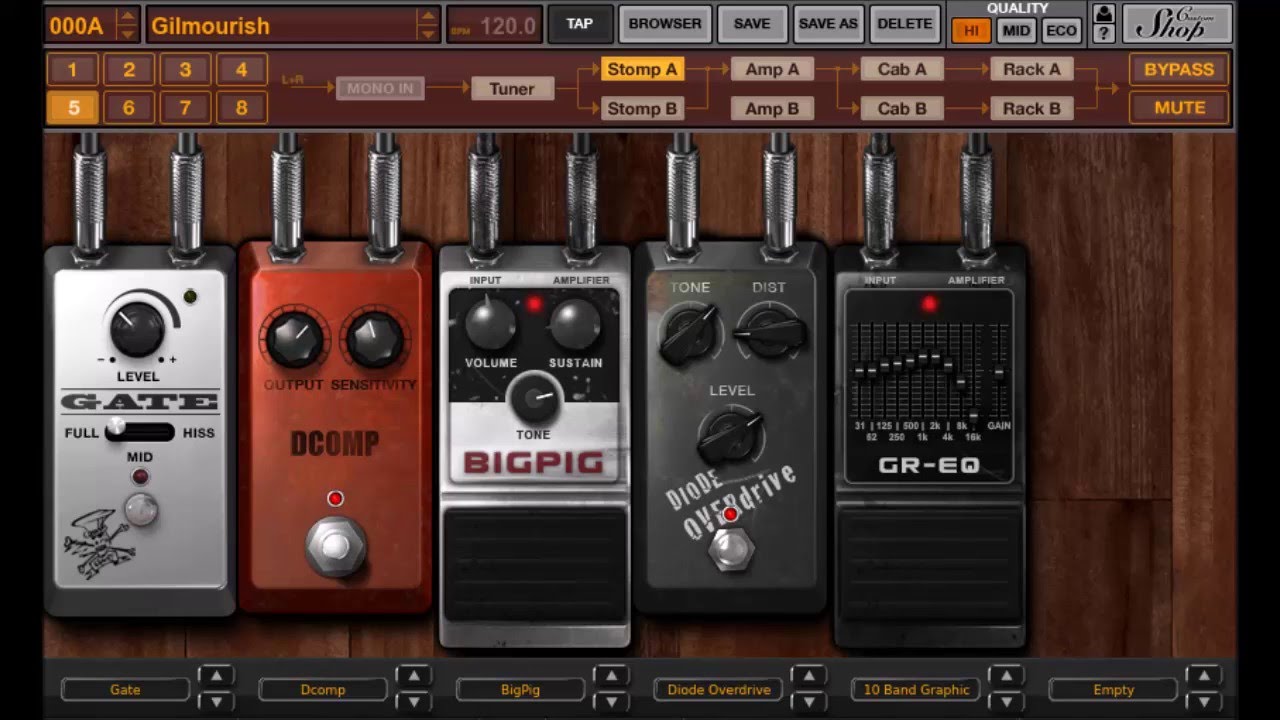 Pink Floyd's On the Turning Away Solo (Amplitube 3)