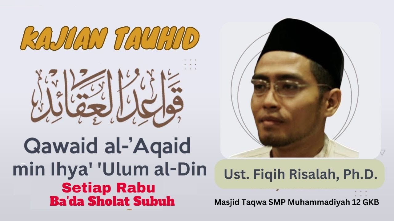 Live : Kajian subuh Bersama Ustadz Fiqih Risalah, Ph.D.