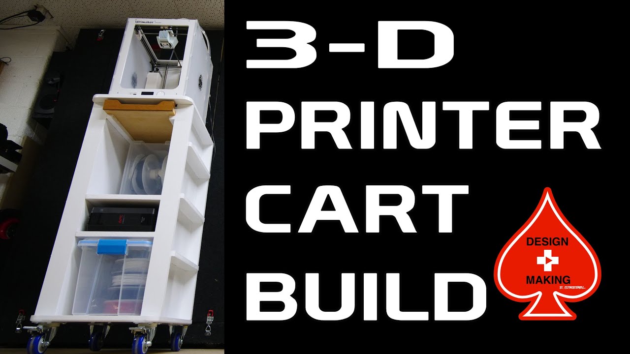 Building a Rolling MDF Trolley 3D Printer Cart