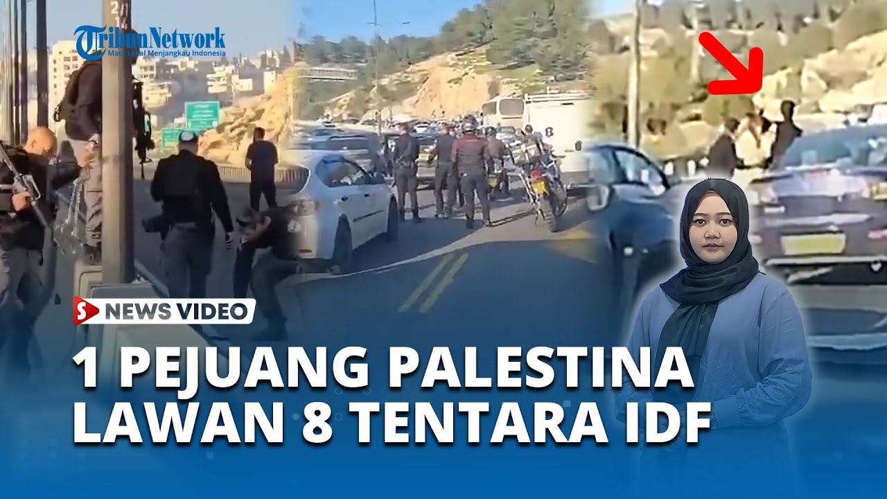 MENCEKAM! Rekaman 1 Pejuang Palestina Berhasil Lumpuhkan 8 Tentara Israel di Wilayah Barat