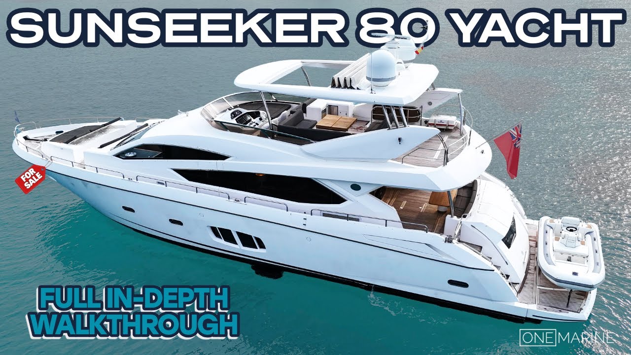 ЯХТА SUNSEEKER 80 «АЛАФИЯ» НА ПРОДАЖУ £1,995,000!