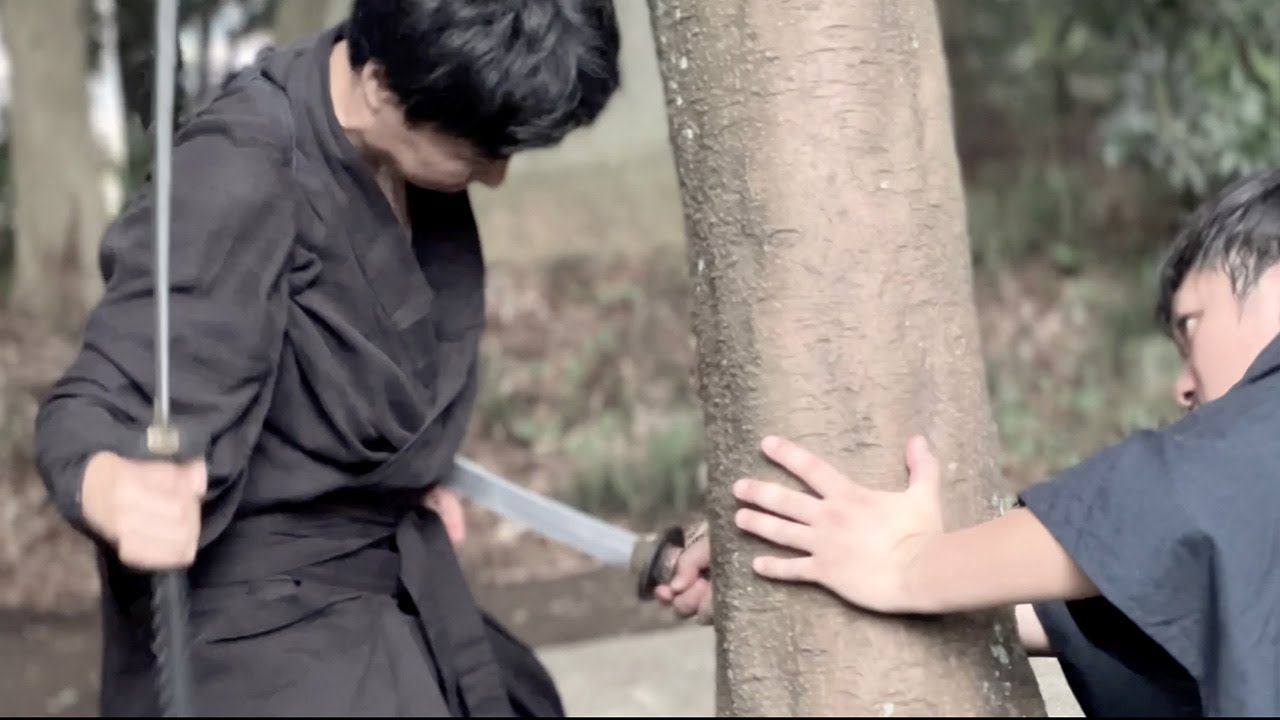 【sword fighting】Improvised  Japanese action Part8【Shrine】