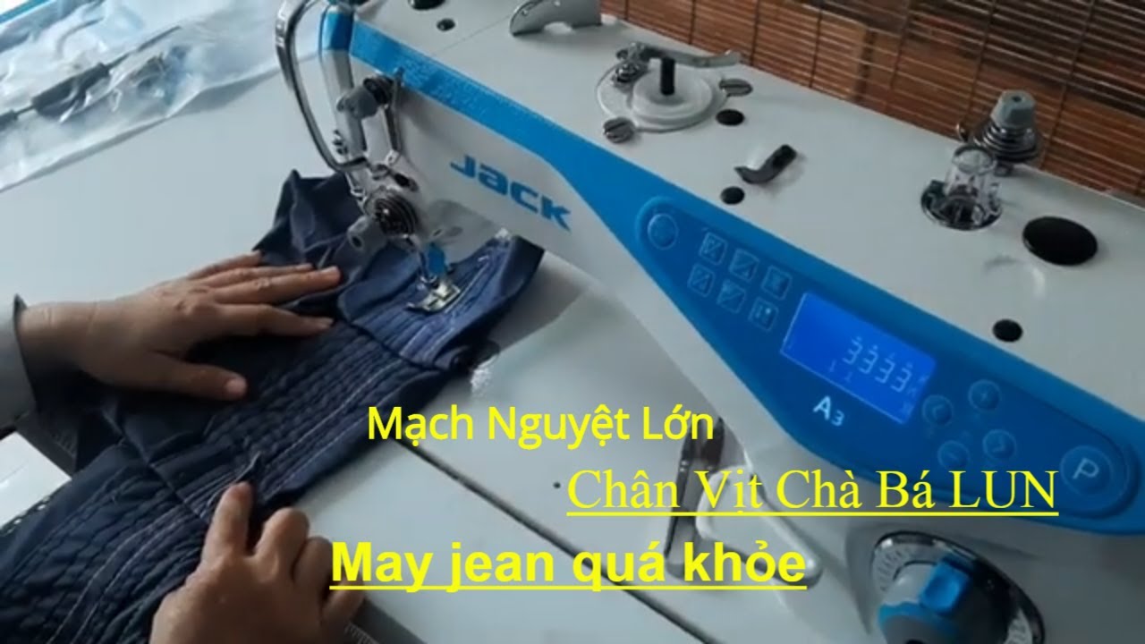 Máy May 1 Kim Công Nghiệp Jack May Hàng Jean Răng Cưa Mạnh Nguyệt Chân Vịt Lớn.| Máy May Chí Hải.