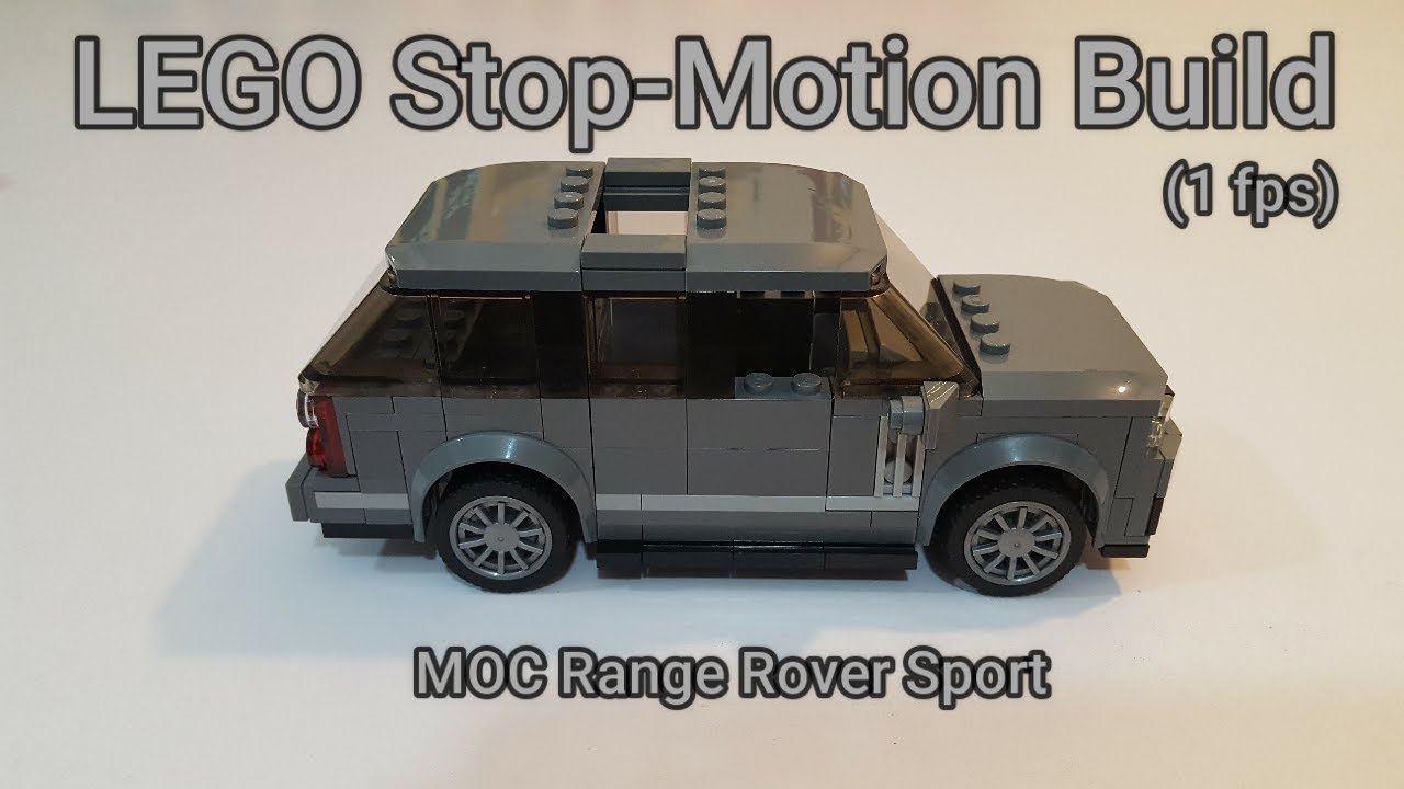 LEGO Stop-Motion Build - MOC Range Rover Sport (1 fps) - How-To Tutorial Instructions