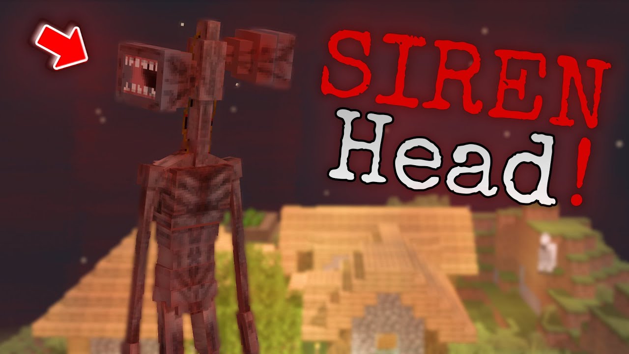 What if you see SIREN HEAD in Minecraft ?! (Minecraft Creepypasta)