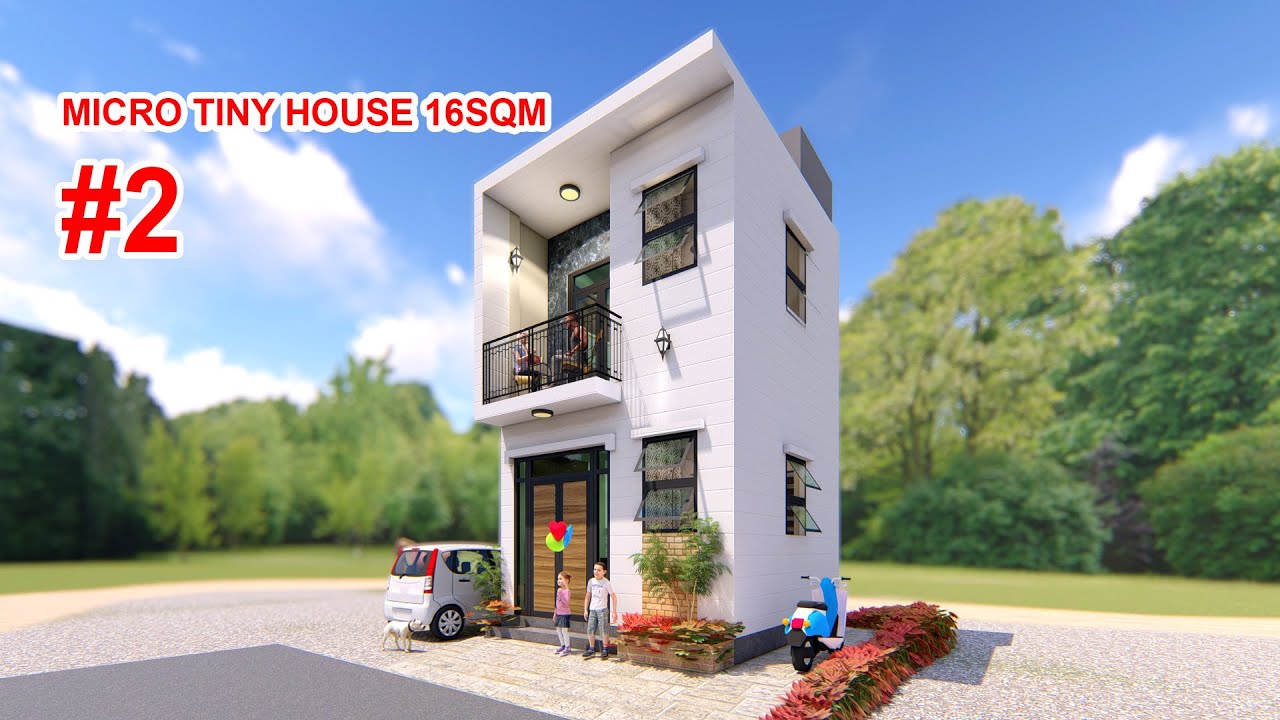Tiny House Design 16sqm (4x4 meter ) Ep02