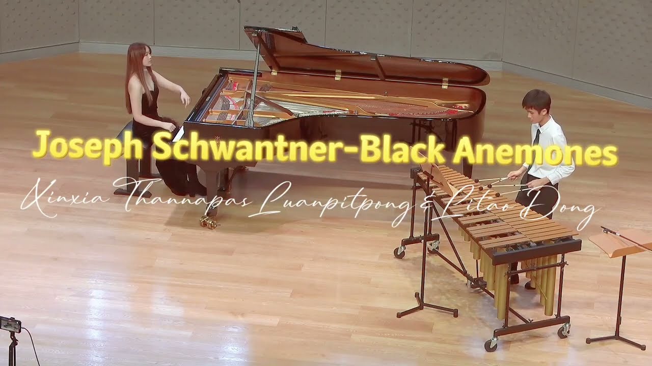 Joseph Schwantner-Black Anemones, for Vibraphone and Piano ( Xinxia Luanpitpong  & Max Dong )