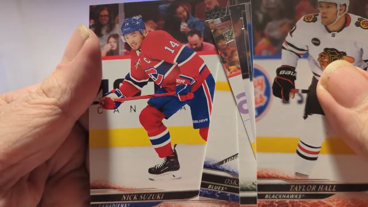 One more chance for Celebrini. Opening up 3 more 2024-25 Upper Deck Series 2 blasters.