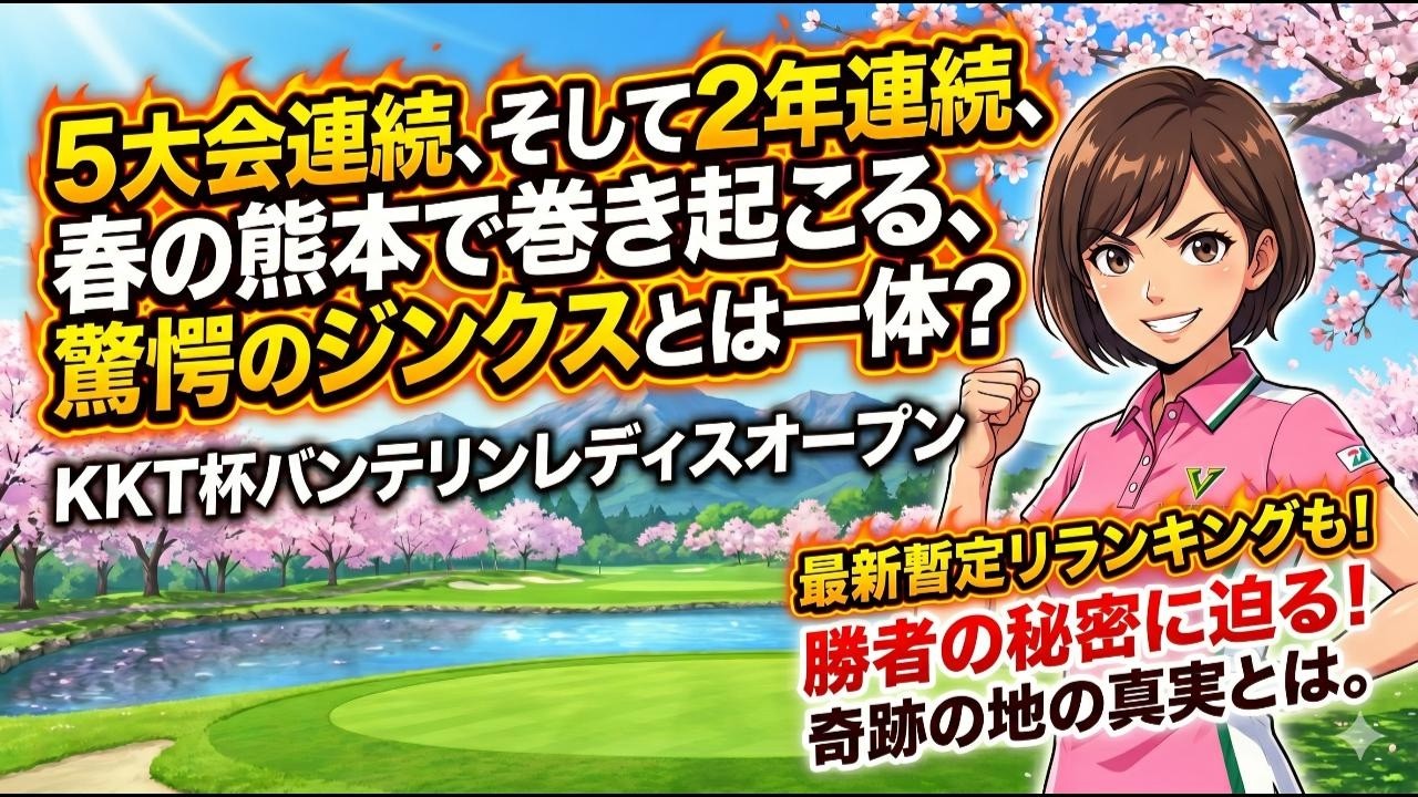 【KKT杯バンテリンレディス2026】勝者が手にする「衝撃の未来」とは!? 春の熊本で巻き起こる驚愕のジンクスに迫る！【最新暫定リランキング】