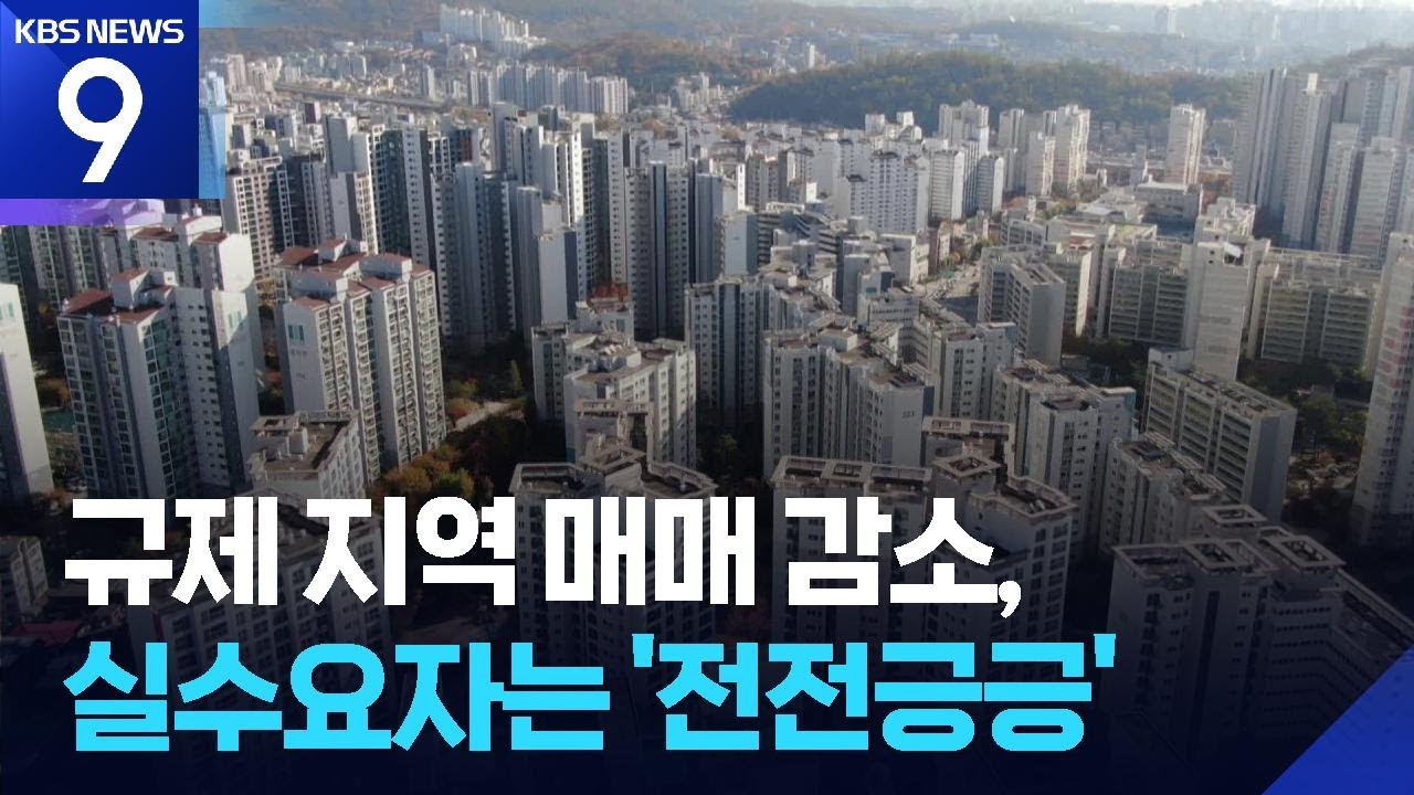10&middot;15 부동산 대책 한 달, 매매 감소&hellip;실수요자 &lsquo;한숨&rsquo; [9시 뉴스] / KBS  2025.11.30.