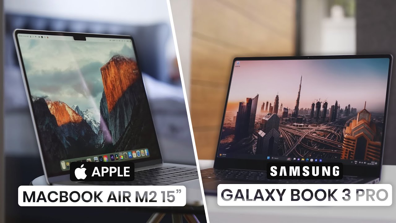 Apple MacBook Air M2 15 дюймов против Samsung Galaxy Book 3 Pro 2024 — Apple против ноутбуков на ...