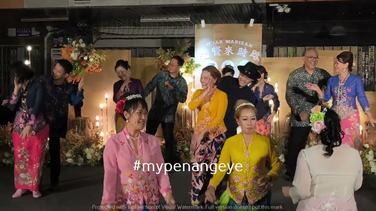Stunning Nyonya Dance Performance 2025 at Meng Eng Soo 名英祠 | Penang Cultural Festival