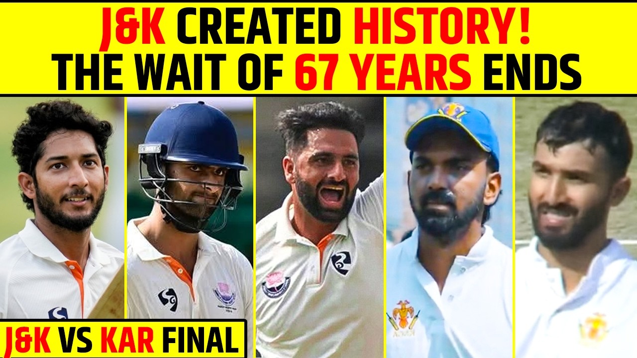 🔴JAMMU AND KASHMIR WINNER OF RANJI TROPHY! THE WAIT OF 67 YEARS COMES TO AN END!