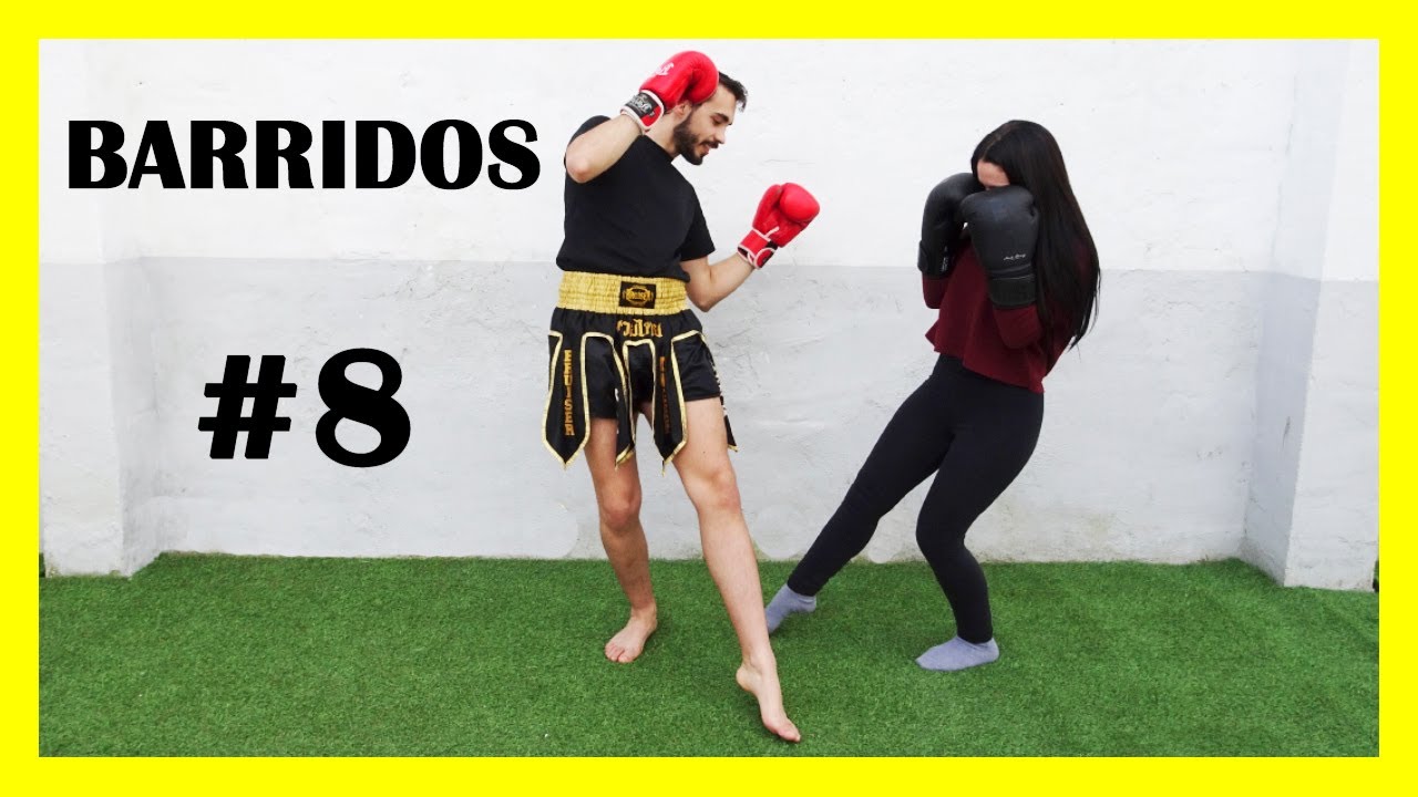 BARRIDOS, c&oacute;mo TIRAR o DESEQUILIBRAR al rival - CURSO DE KICKBOXING en espa&ntilde;ol - nv MEDIO #8