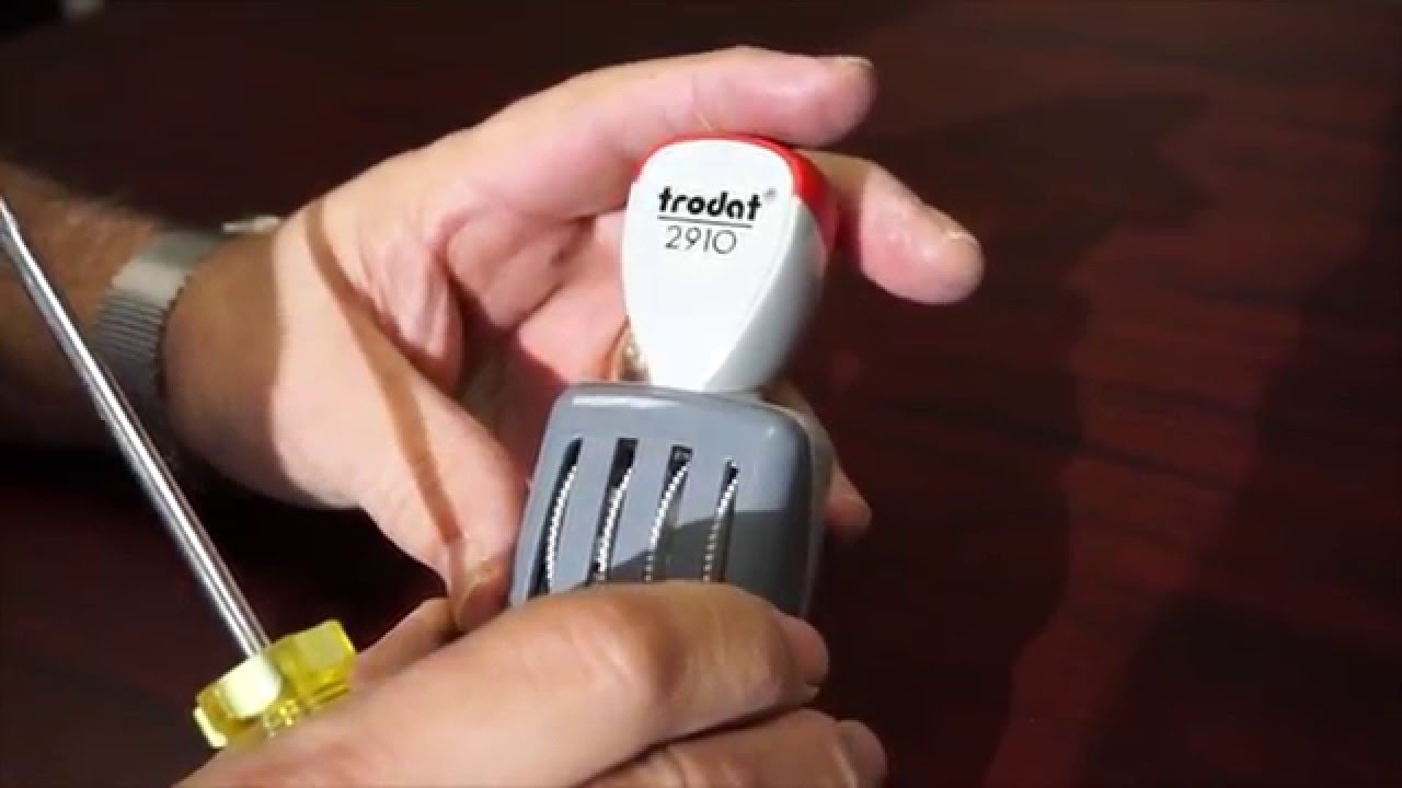How to Replace Date Band on Trodat 2910 Date Stamp