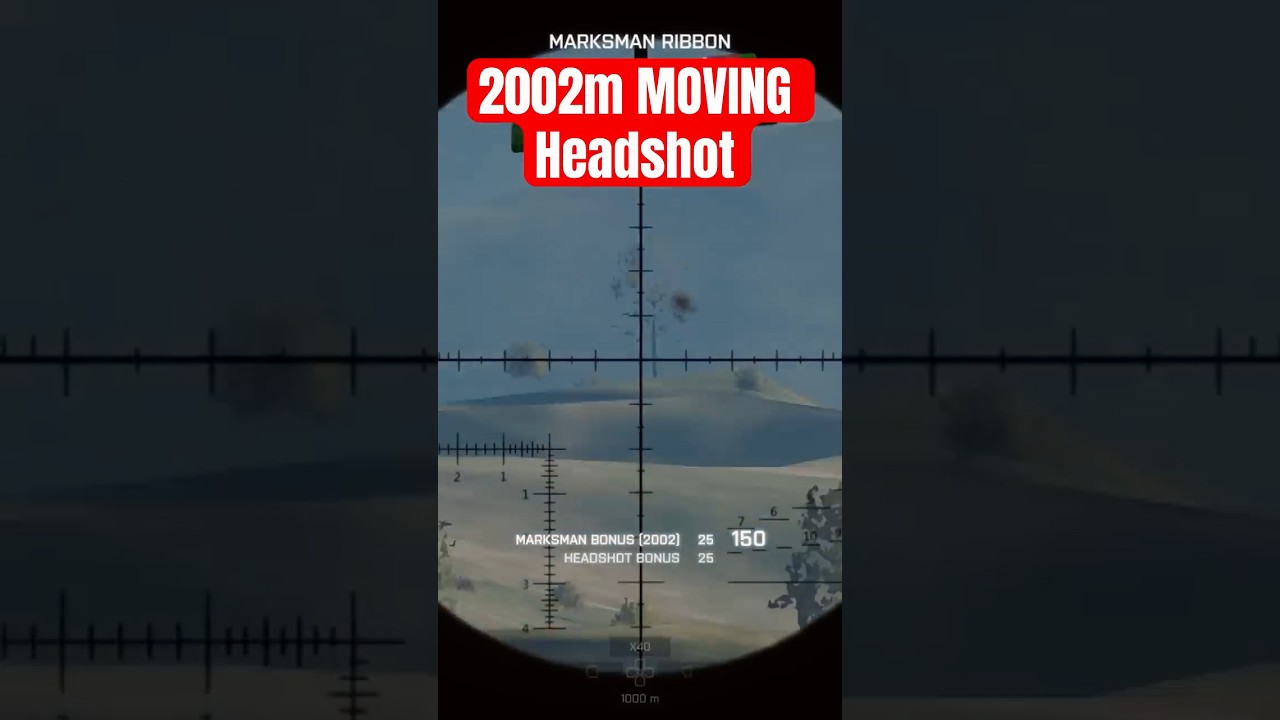 He never saw it coming; first bullet (2002m) #battlefield #sniping #elitesniper #bf4 #ps5
