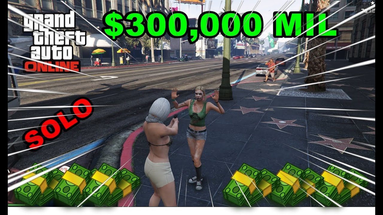 GTA V ONLINE COMO GANHAR DINHEIRO SOLO $ 300 MIL FÁCIL RÁPIDO MUITO BOM PARA INICIANTES