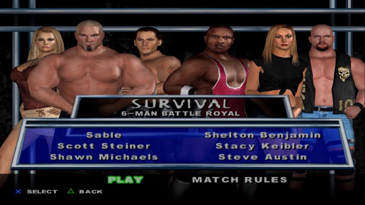 WWE SmackDown! - Sable,Scott steiner,Shawn Michaels,Shelton Benjamin,Stacy Keibler,Steve Austin