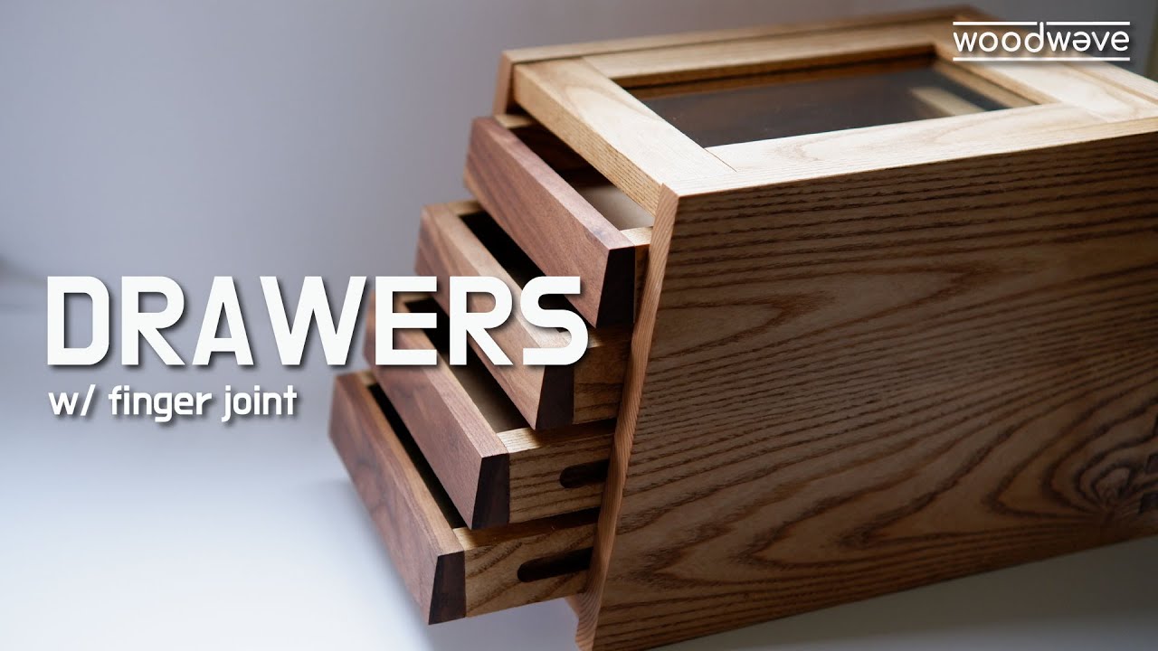 [제작영상ep.01] - 책상 서랍장 만들기/ 사개맞춤/ Drawers with finger joint
