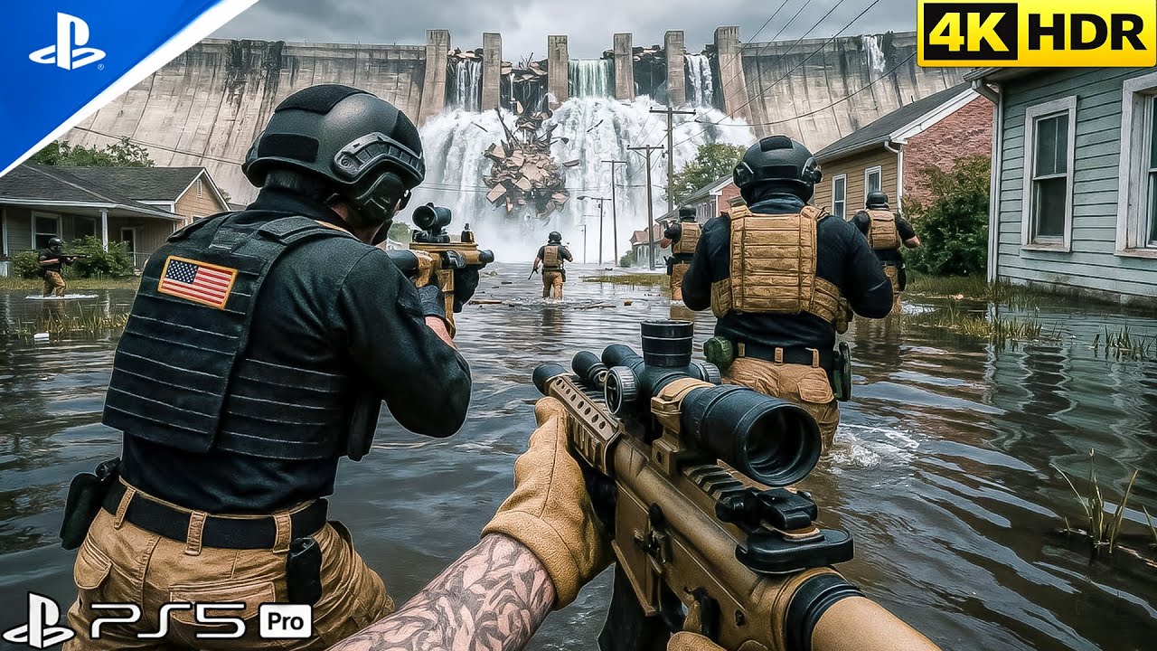 (PS5) ESCAPE FROM TSUNAMI IN ATTACK | Realistic ULTRA Graphics Gameplay [4K 60FPS HDR] Call of Duty