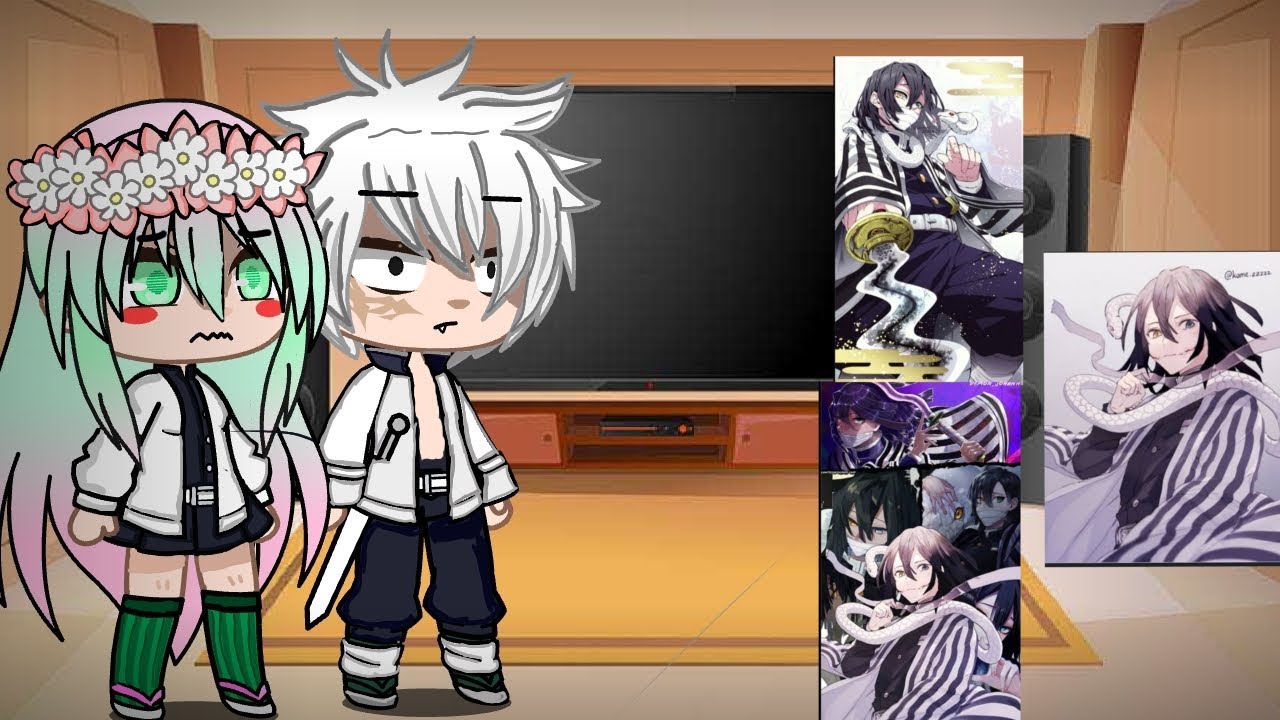 [los Pilares reaccionan a Iguro Obanai] #anime #iguro #videoreaction