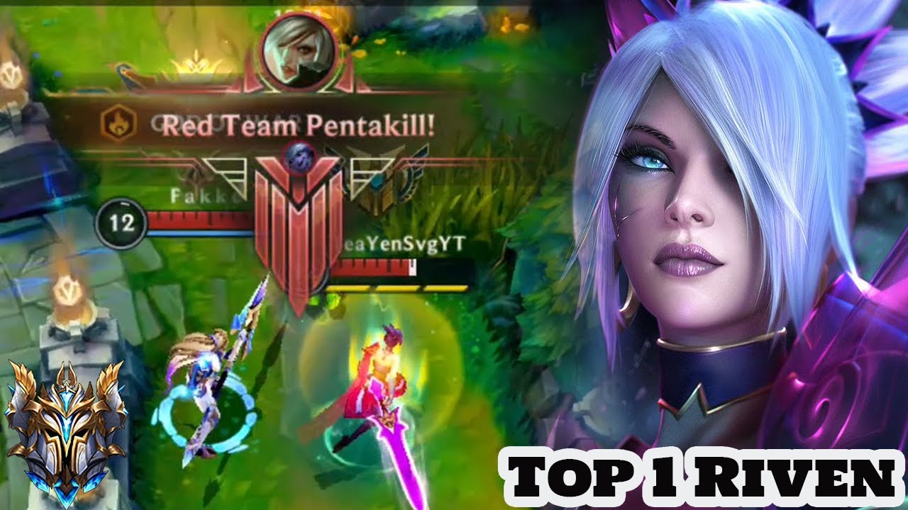 Wild Rift Riven - Top 1 Riven (pentakill) Gameplay Rank Season 14