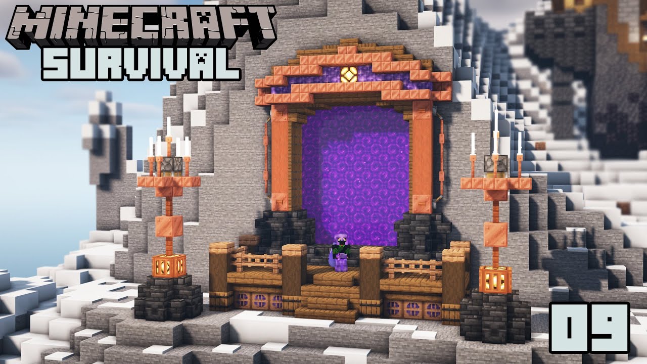 Custom Nether Portal! - Minecraft 1.18 Survival | Episode 9