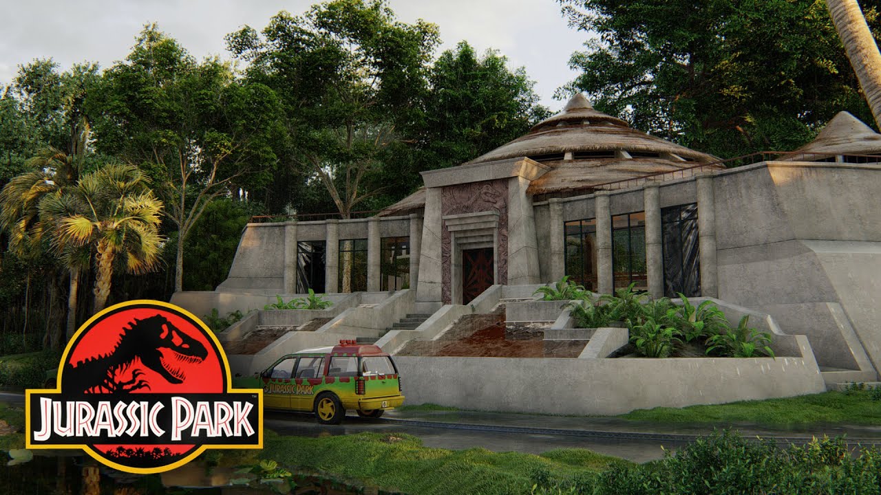 1 HOUR of RELAXING EVENING in JURASSIC PARK! - Calming Nature - Dinosaur Sounds - Ambiance