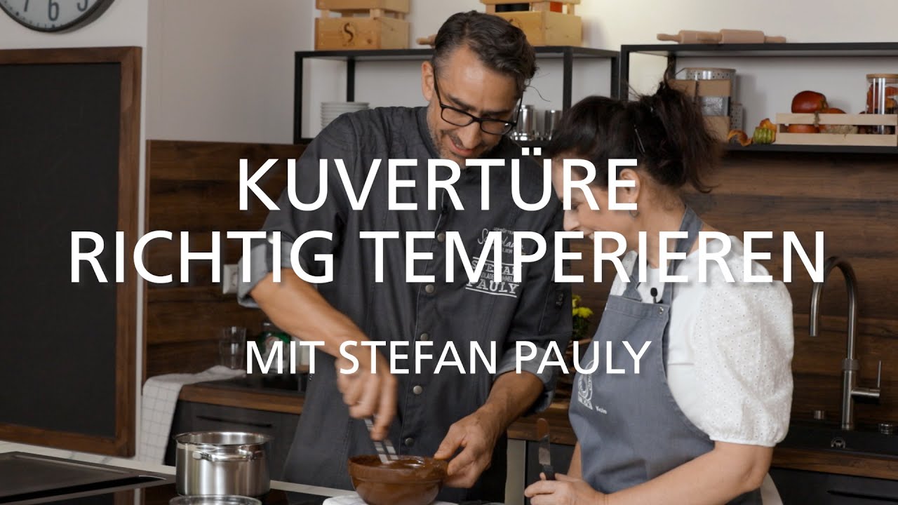 Kuvertüre temperieren für einen glänzenden Schokoladenguss | mit Schokoladensommelier Stefan Pauly