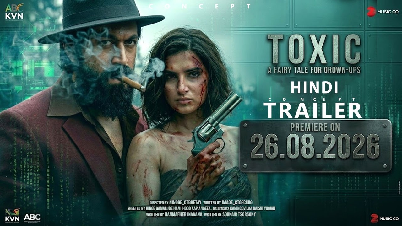 TOXIC - HINDI Trailer Release Date 2026 | Rocking Star Yash | Nayanthara as Ganga | Kiara A, FANMADE